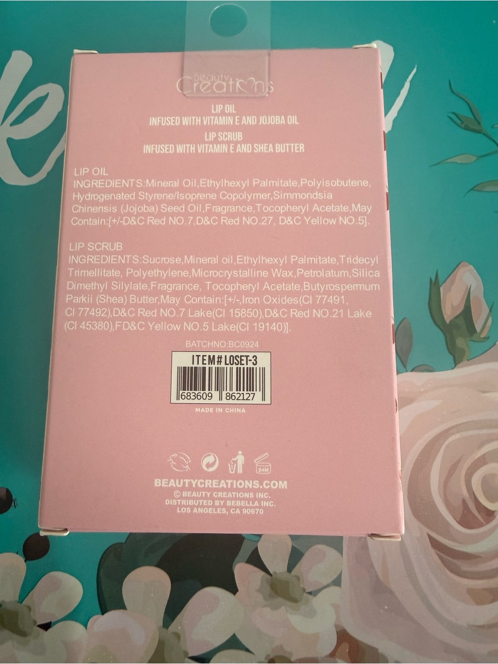 Beauty Creations Sweet Dose Cherry Lip Care Duo Lip Oil & Scrub NIB - Picture 2 of 2